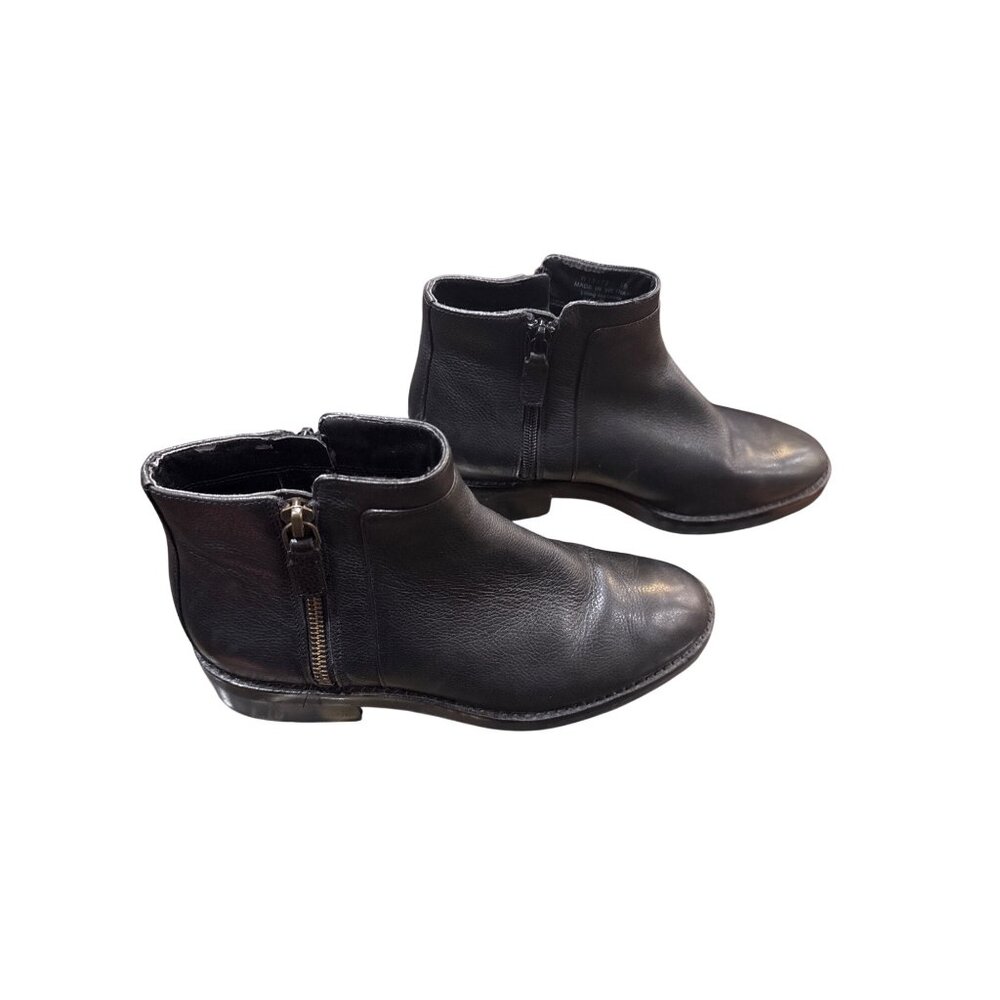 Cole Haan Grand Rene wms black leather ankle boots booties sz 6B SKU 9968 - Picture 3 of 16